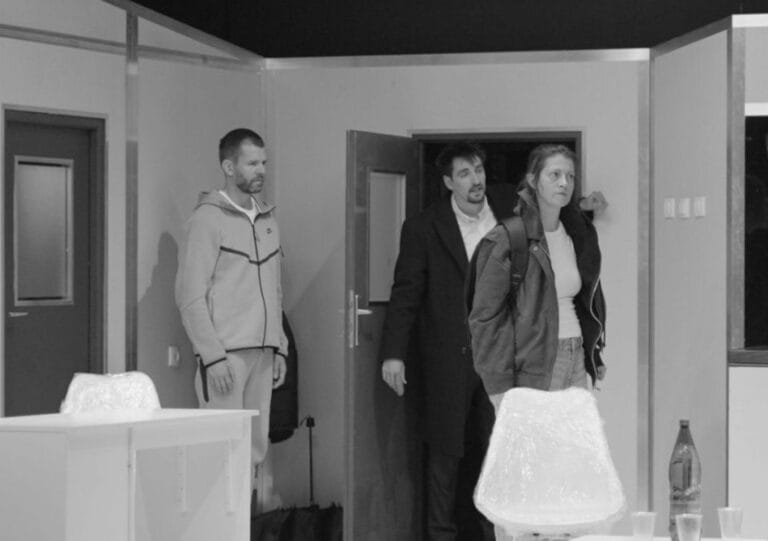 Scena iz predstave Autorizacija u Pozorištu mladih Novi Sad o porodici, krivici i selektivnoj pravdi