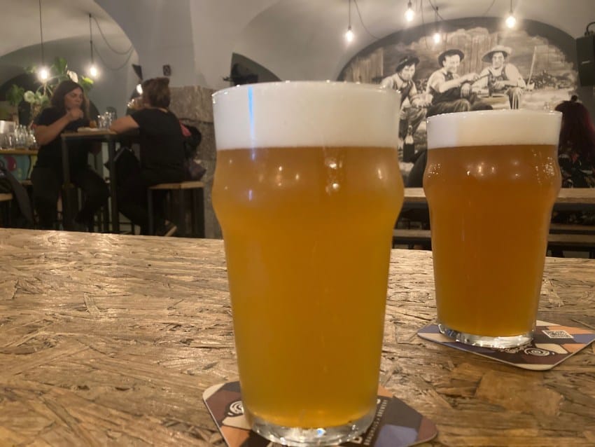 kraft pivo u pivnici Lajbah u Ljubljani