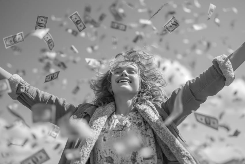 finansijski horoskop april 2026. novac srećna devojka