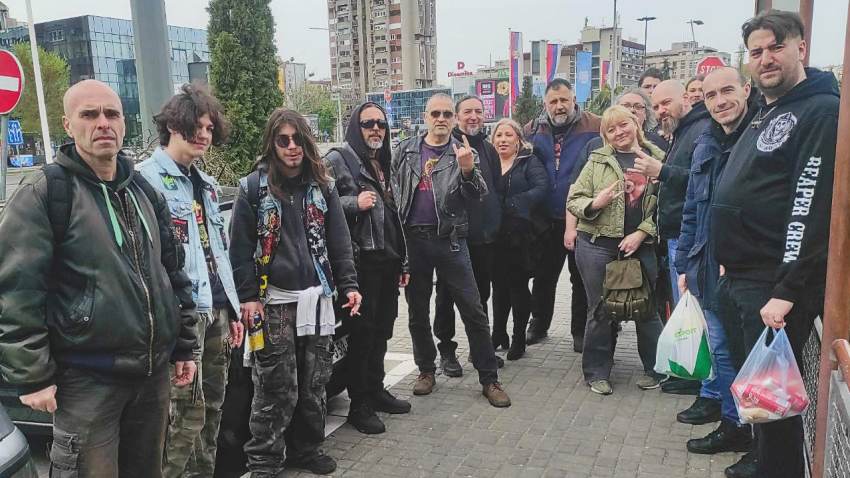 odlazak na metal koncert u Budimpeštu, ekipa iz Novog Sada