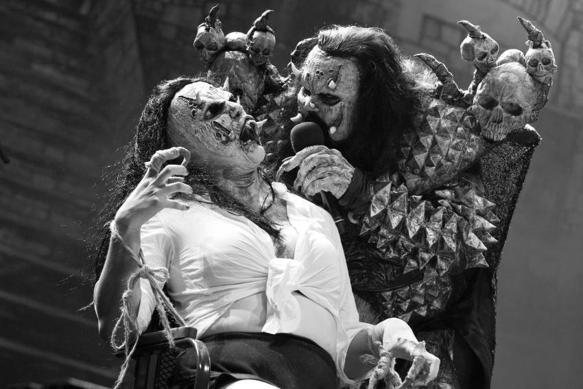 Frontmen benda Lordi tokom nastupa na Masters of Rock festivalu 2018. godine