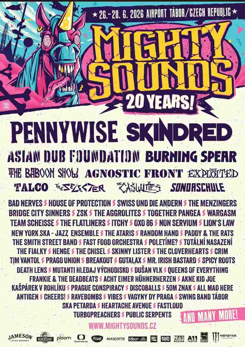 Lineup festivala Mighty Sounds 2026. u Češkoj