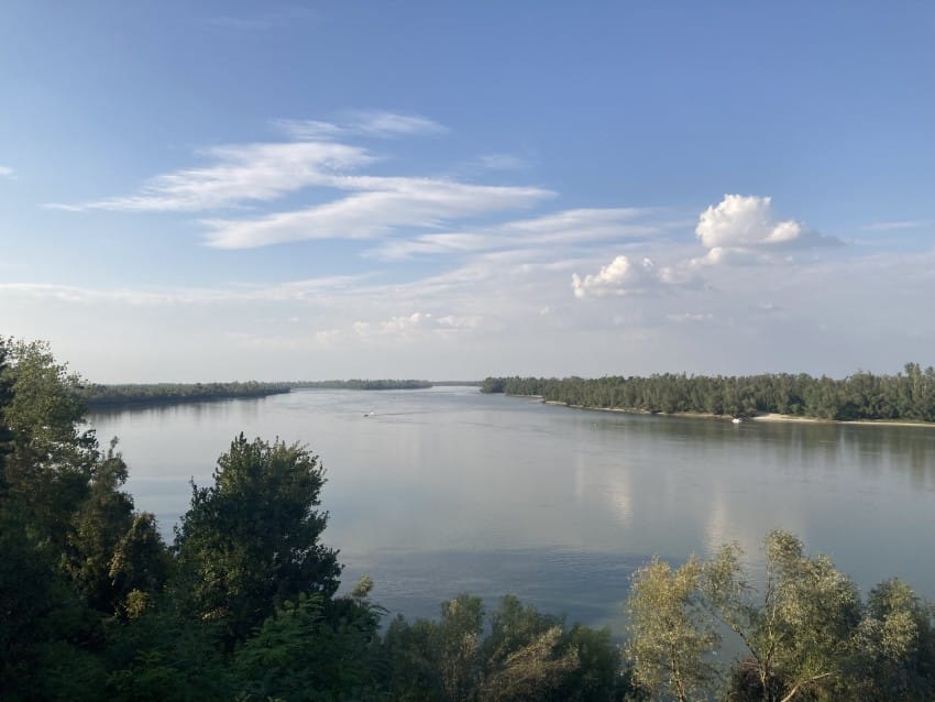Dunav kod Čarde Atos na Koruški u okolini Novog Sada