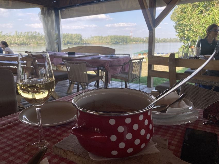 Čarda Plavi Dunav u Banoštoru riblja čorba i vino