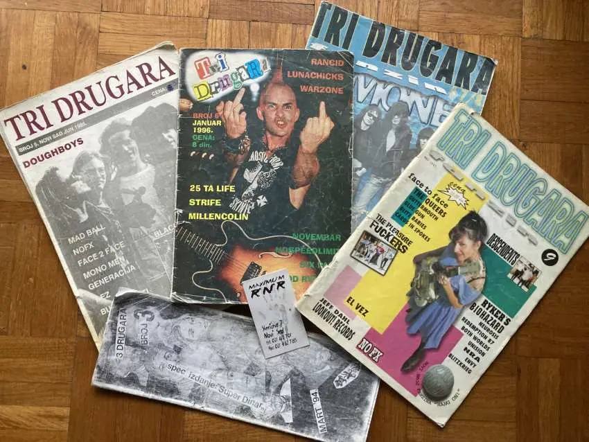 Legendarni fanzin Tri Drugara Novi Sad