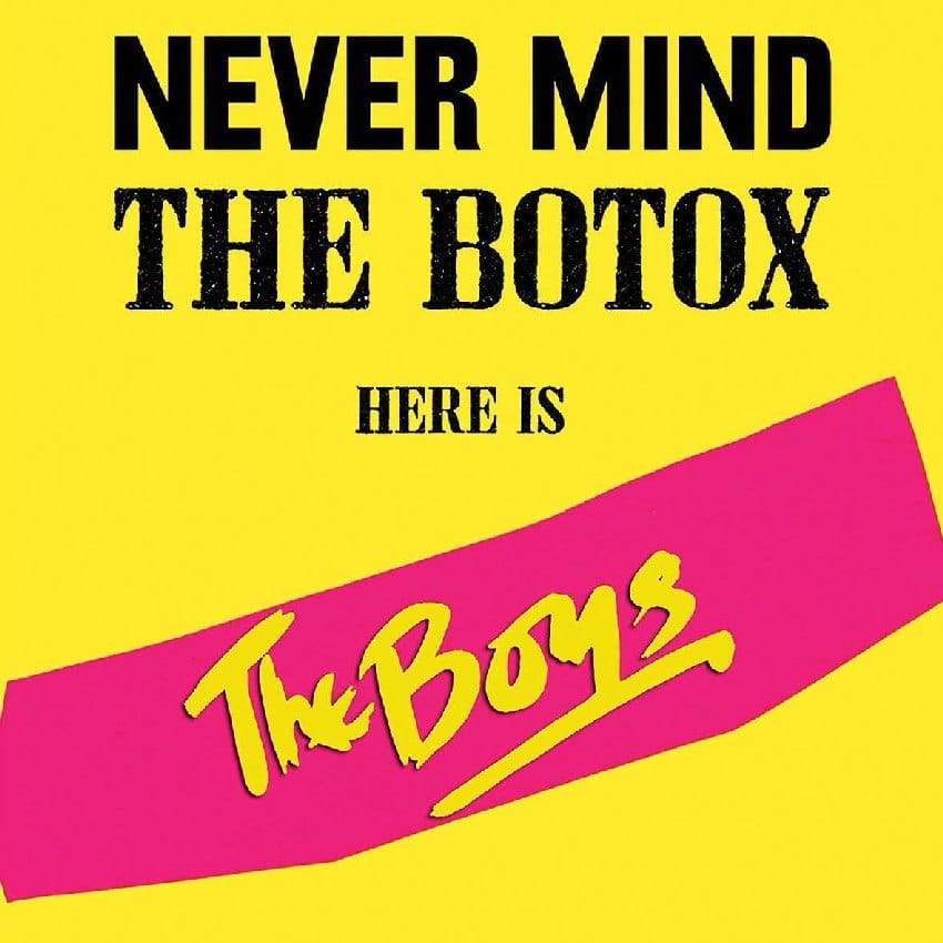 omot singla "Never Mind The Botox" engleskog punk benda The Boys