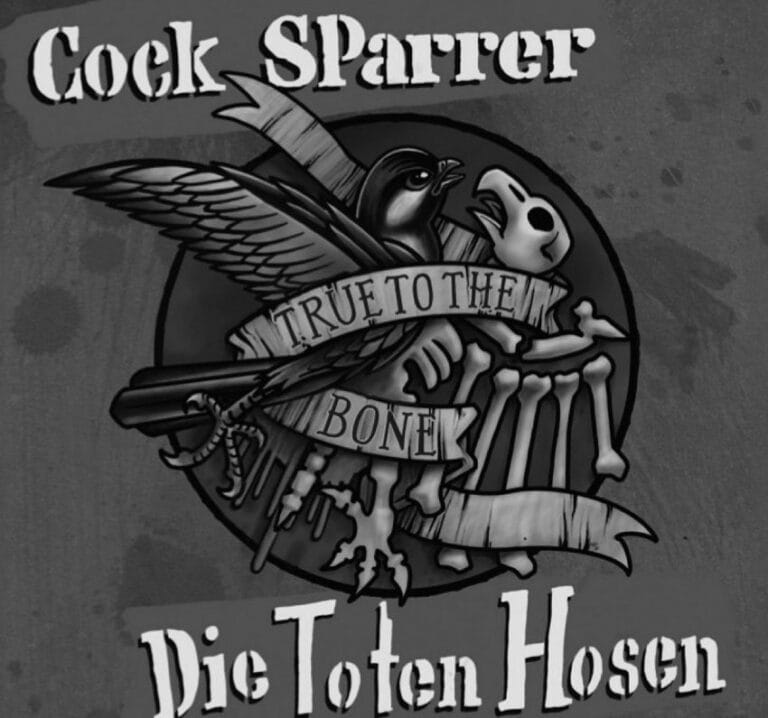 Omot split EP-ja "True To The Bone" bendova Cock Sparrer i Die Toten Hosen